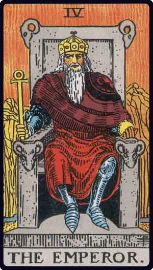 The Emperor tarot card