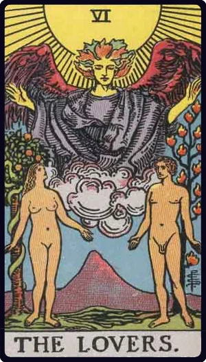 The Lovers tarot card