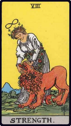 Strength tarot card