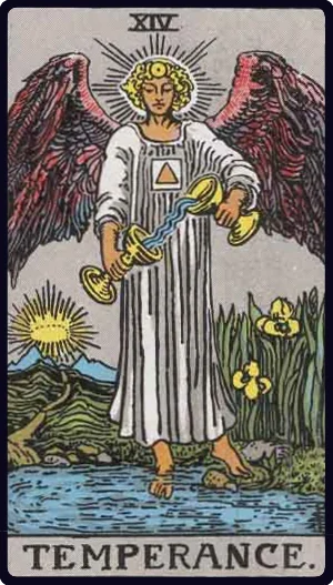 Temperance tarot card
