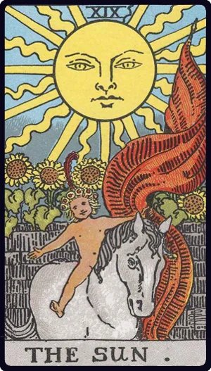 The Sun tarot card
