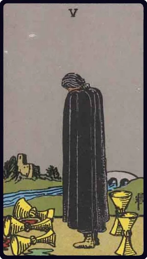 Five of Cups tarot card