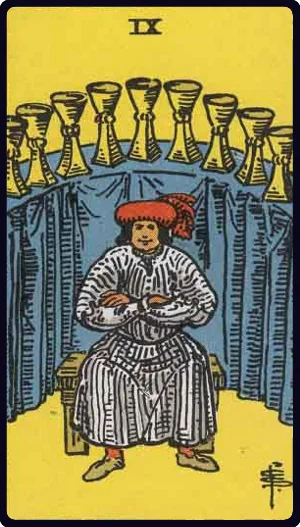 Nine of Cups tarot card