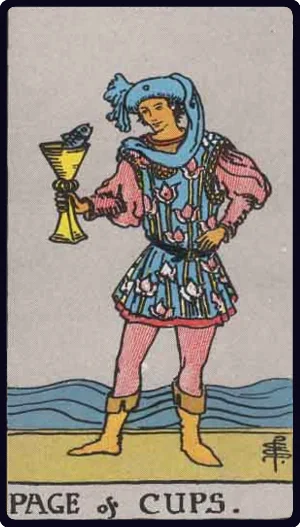 Page of Cups tarot card