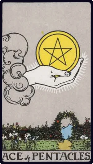 Ace of Pentacles tarot card