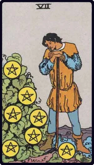 Seven of Pentacles tarot card