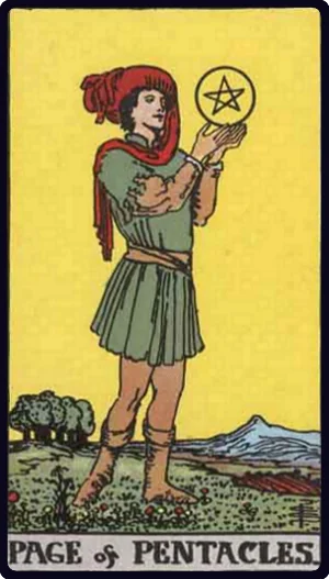 Page of Pentacles tarot card