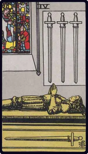 Four of Swords tarot card