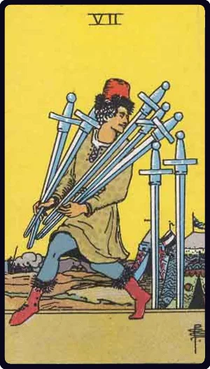Seven of Swords tarot card