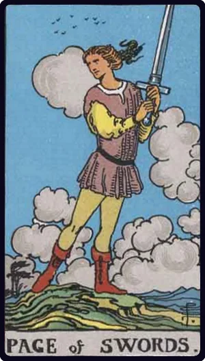 Page of Swords tarot card