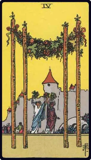 Four of Wands tarot card