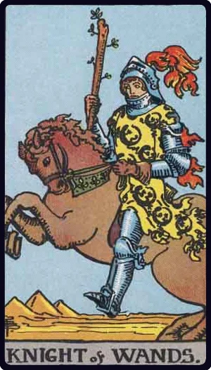 Knight of Wands tarot card