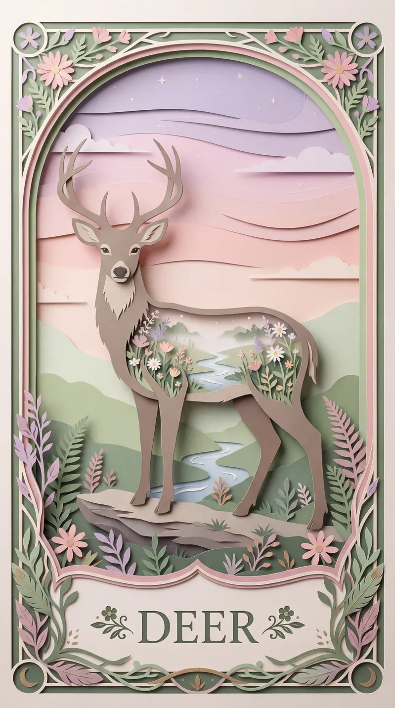 Deer Oracle Card