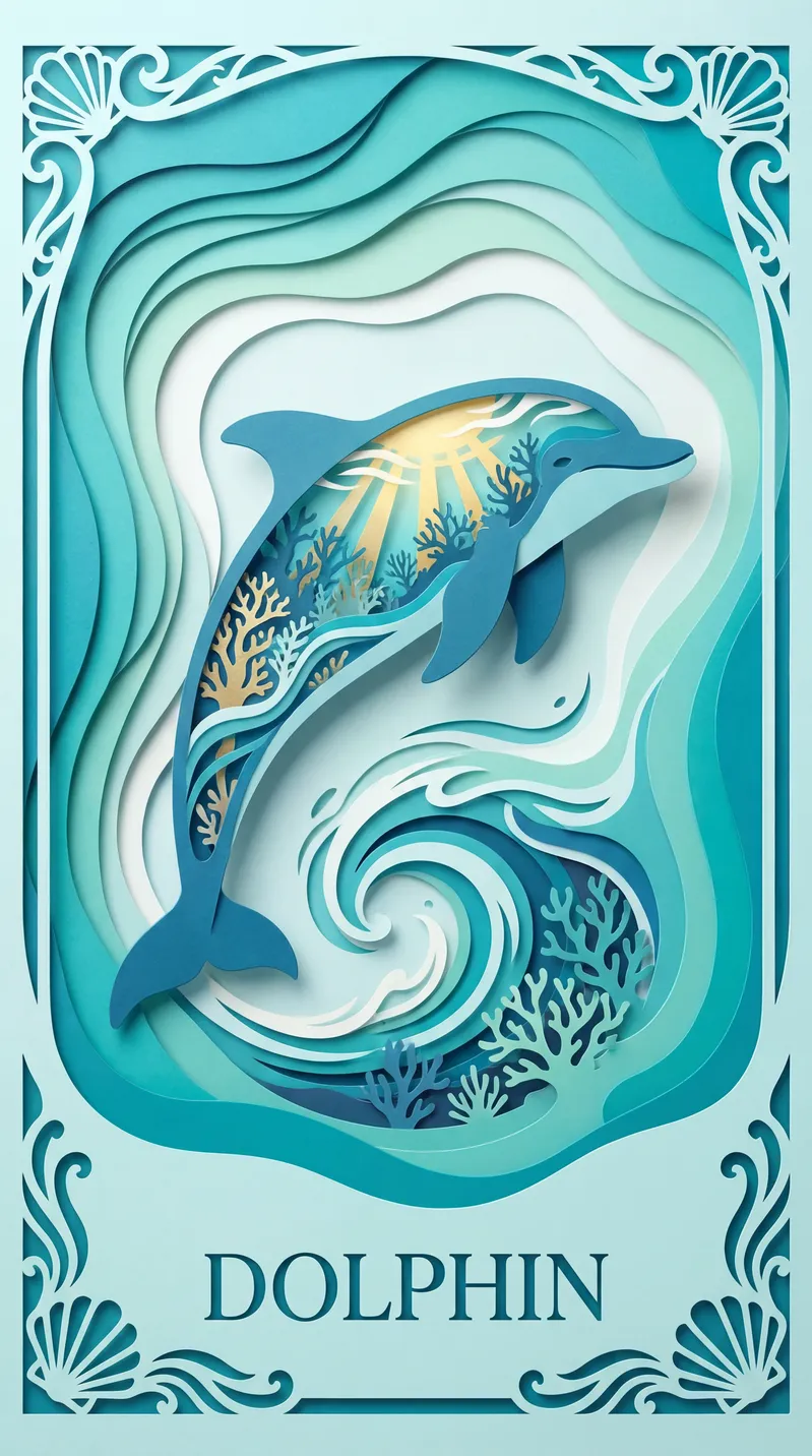 Dolphin Oracle Card