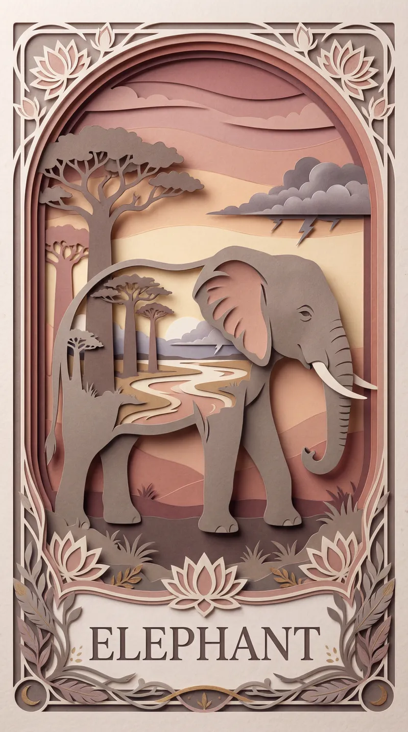 Elephant Oracle Card