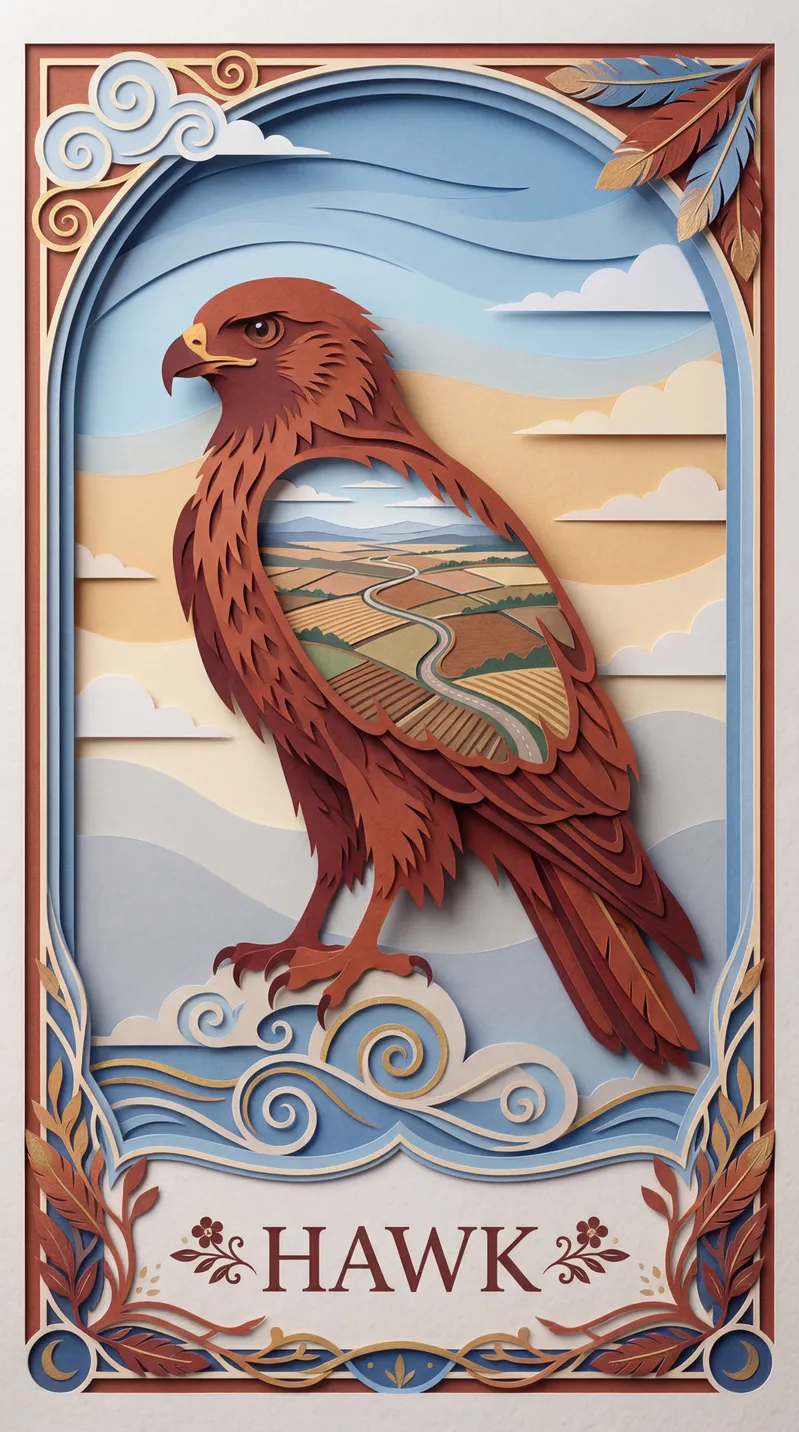 Hawk Oracle Card