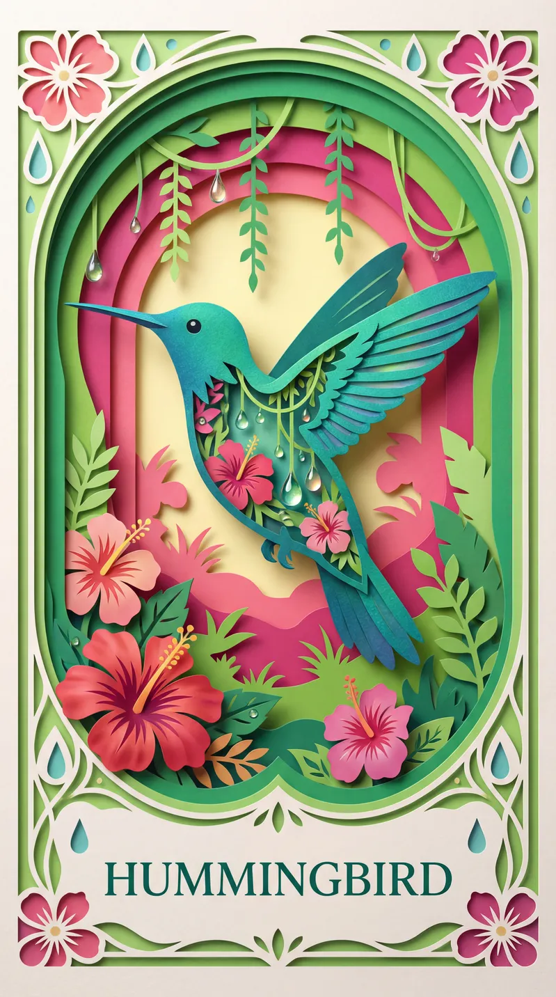 Hummingbird Oracle Card