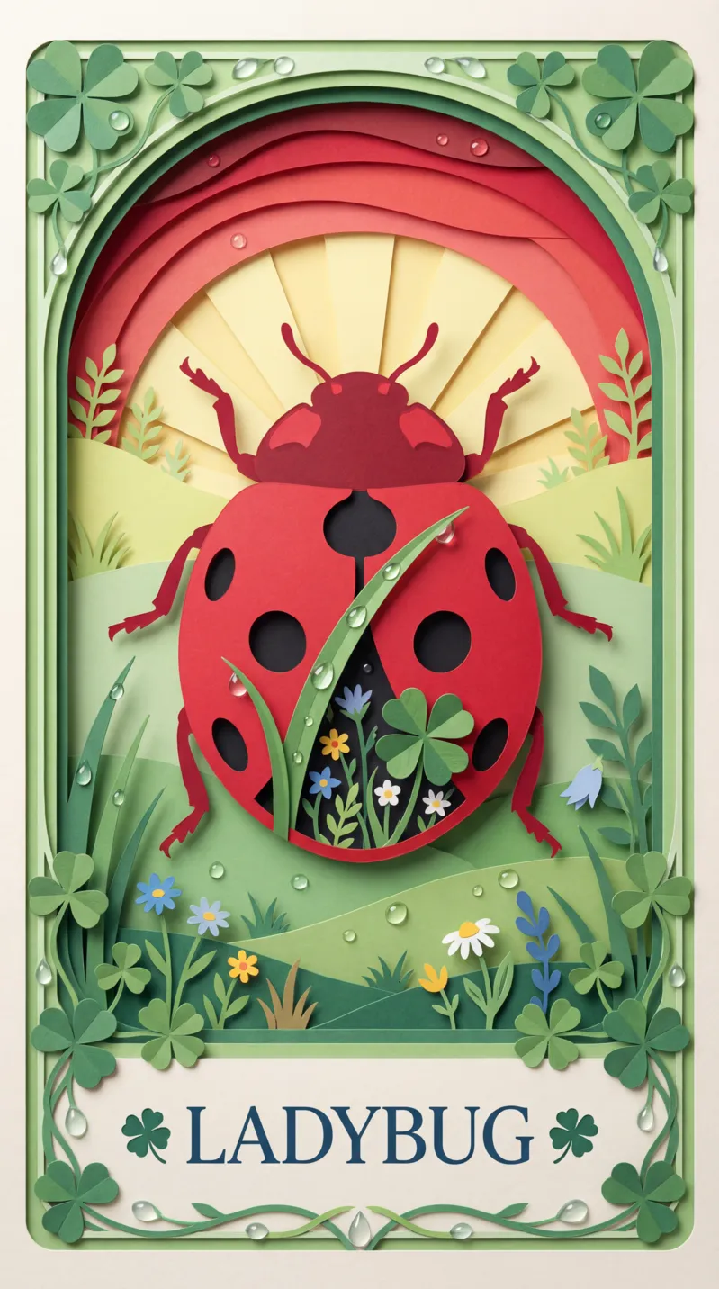 Ladybug Oracle Card