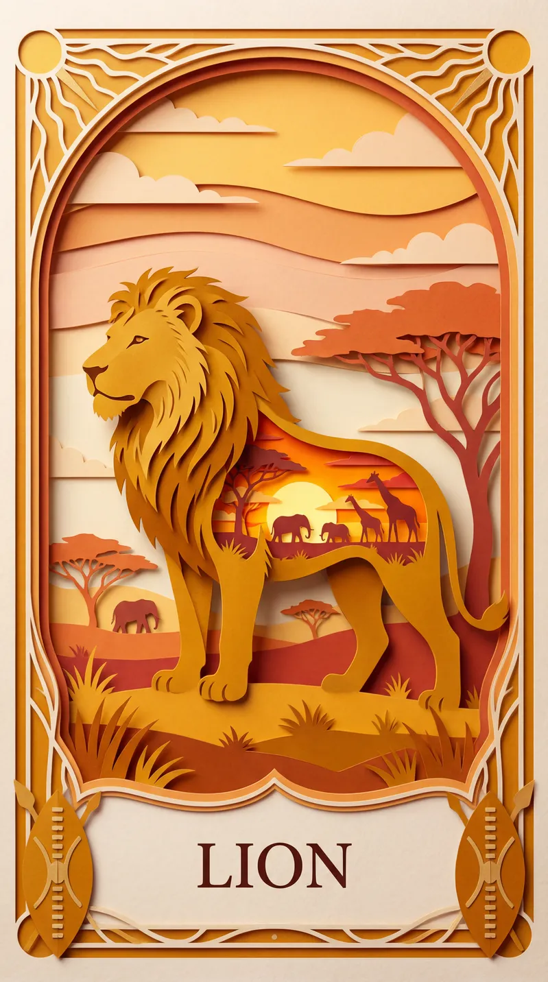Lion Oracle Card