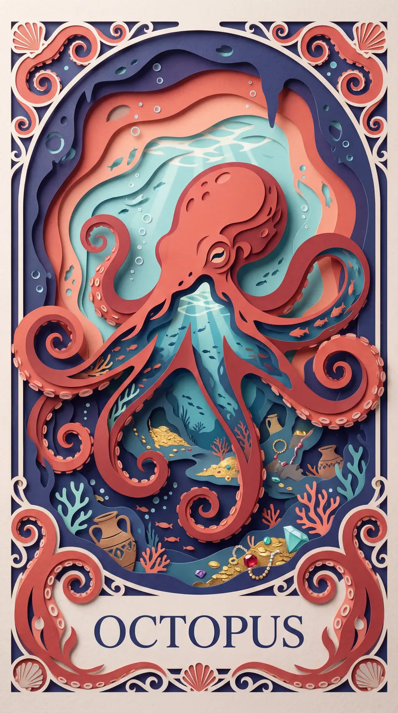 Octopus Oracle Card