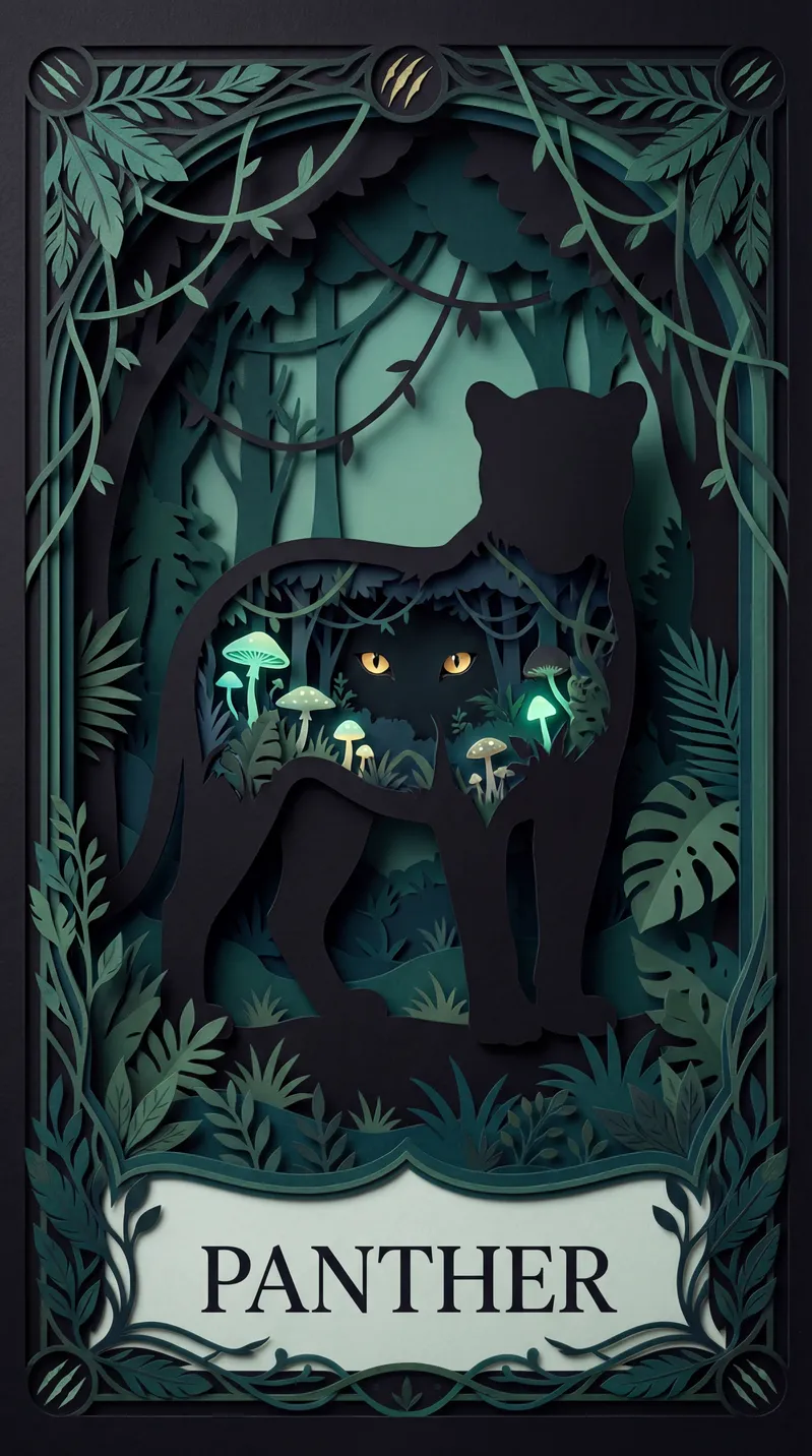 Panther Oracle Card