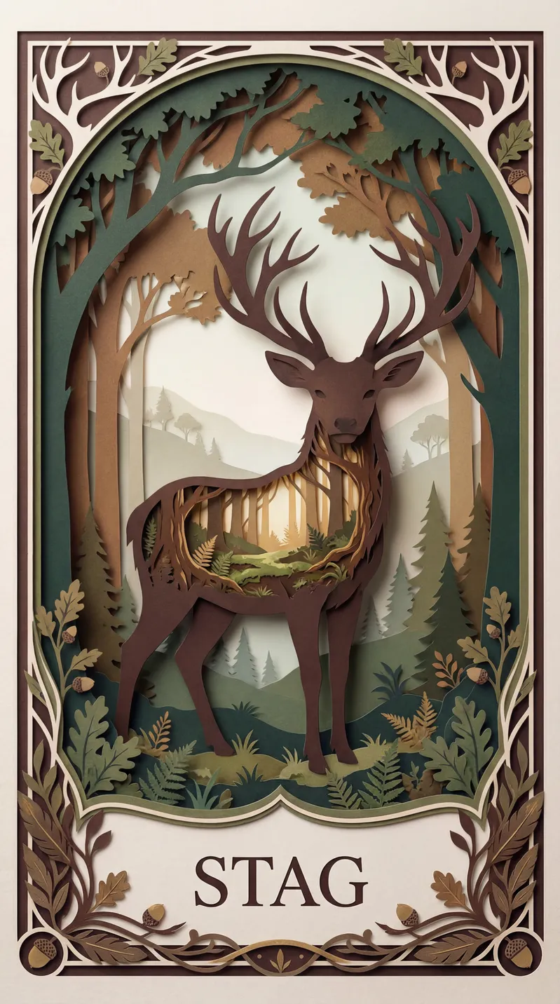 Stag Oracle Card