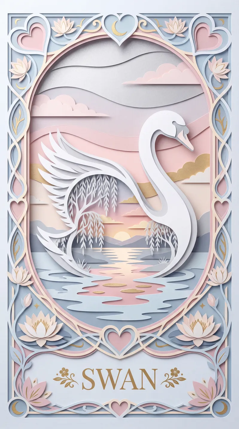 Swan Oracle Card