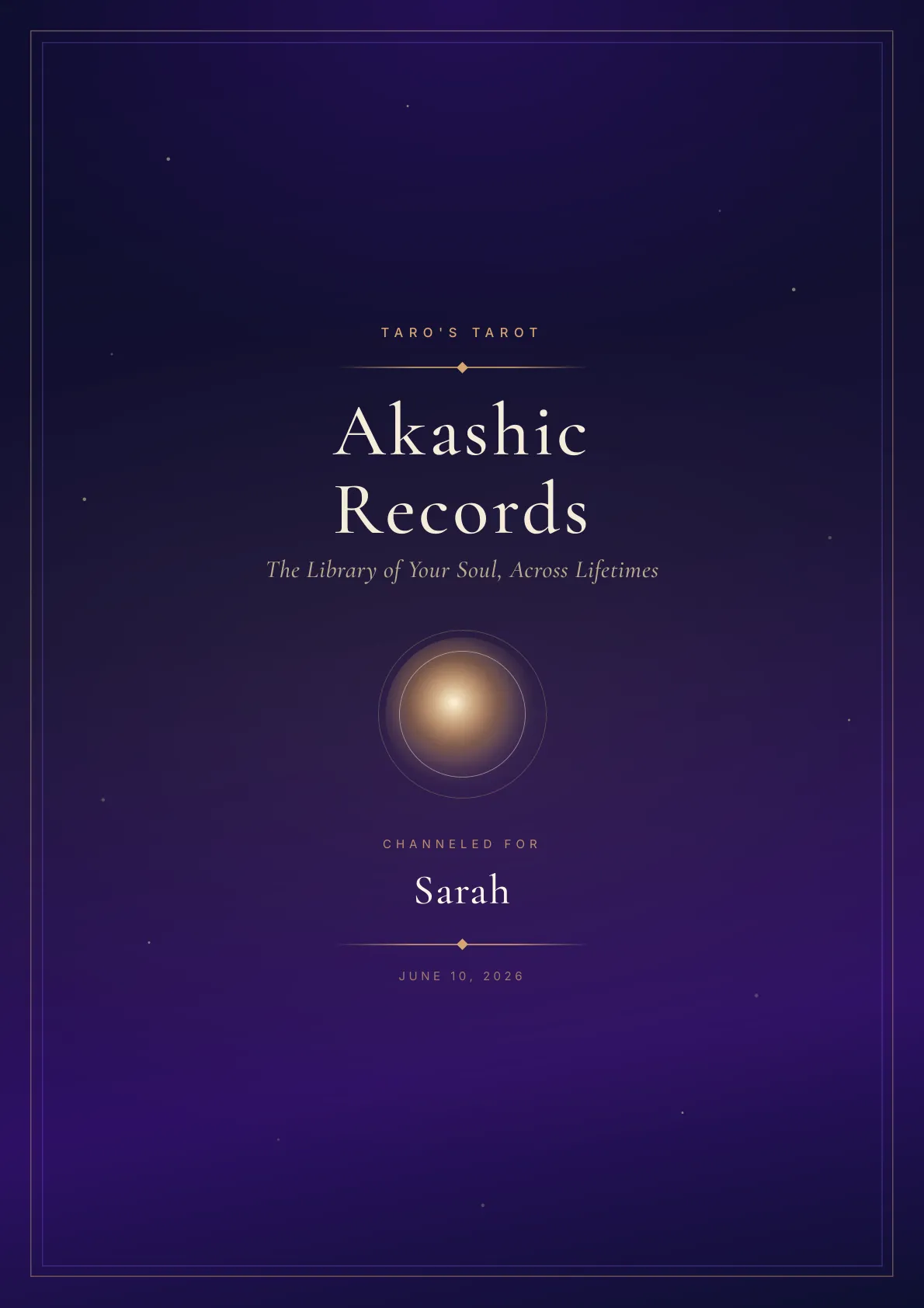Akashic Records report cover page