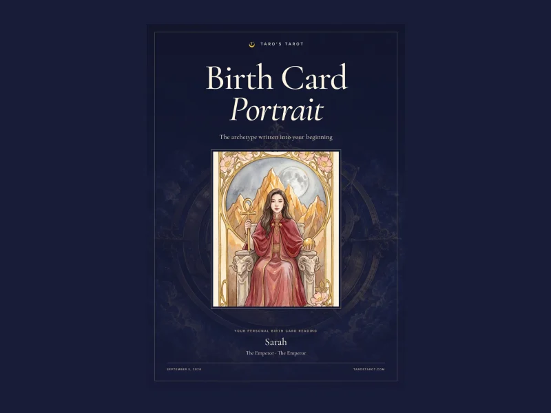 Birth Card Portrait