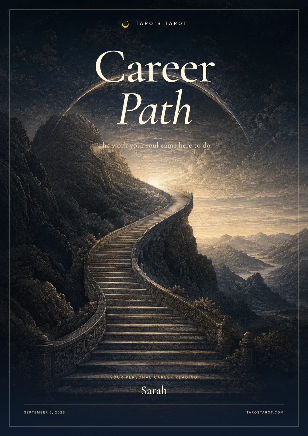 Career Path Report sample cover page