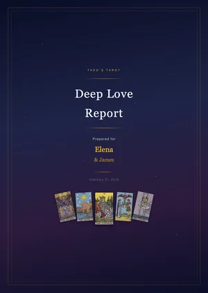 Deep love report cover page