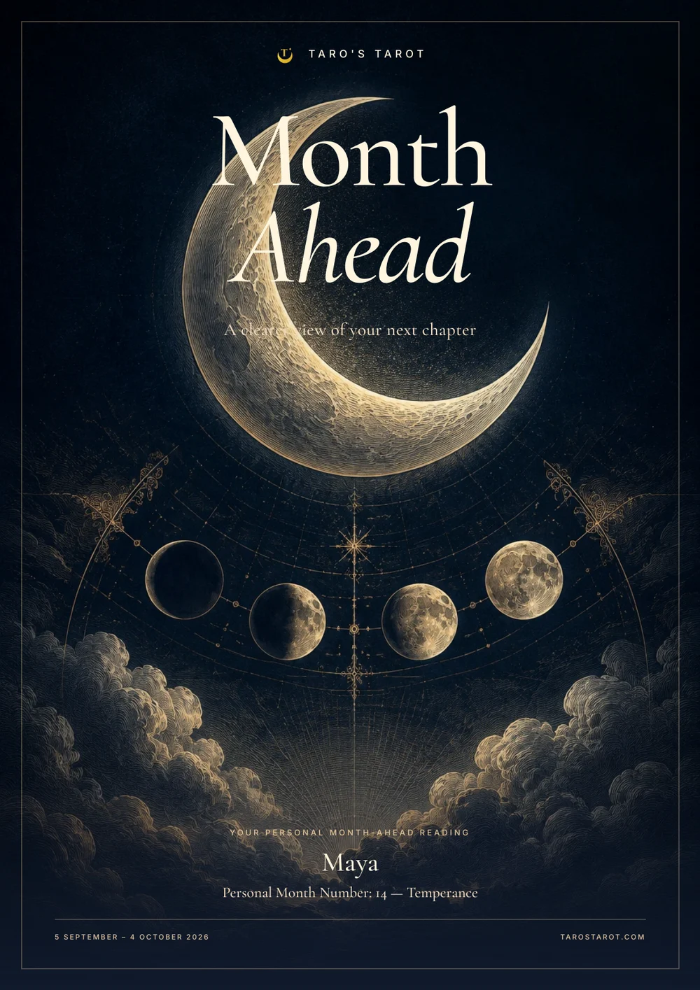 Month Ahead Tarot Forecast cover