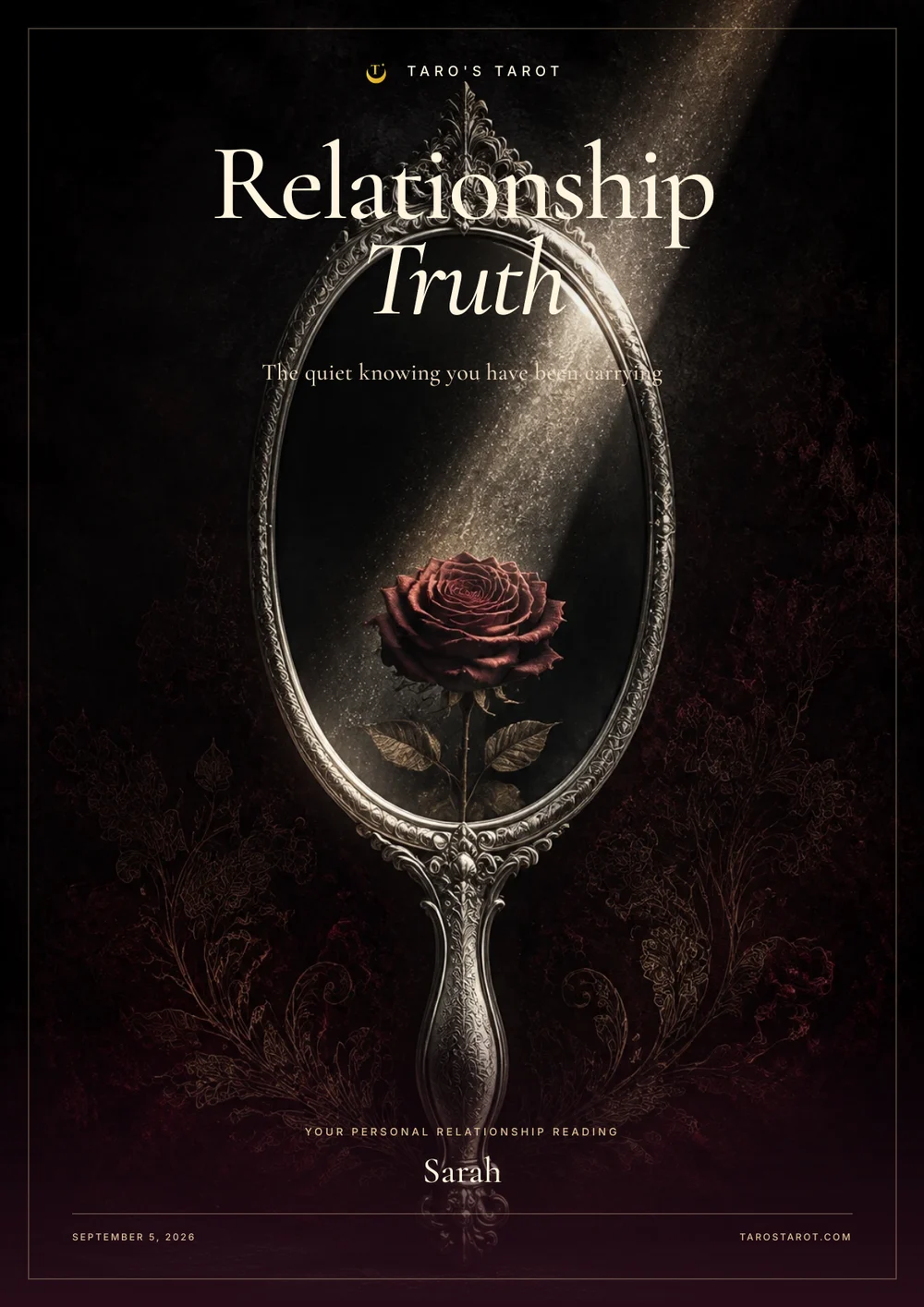 Relationship Truth Report sample cover page