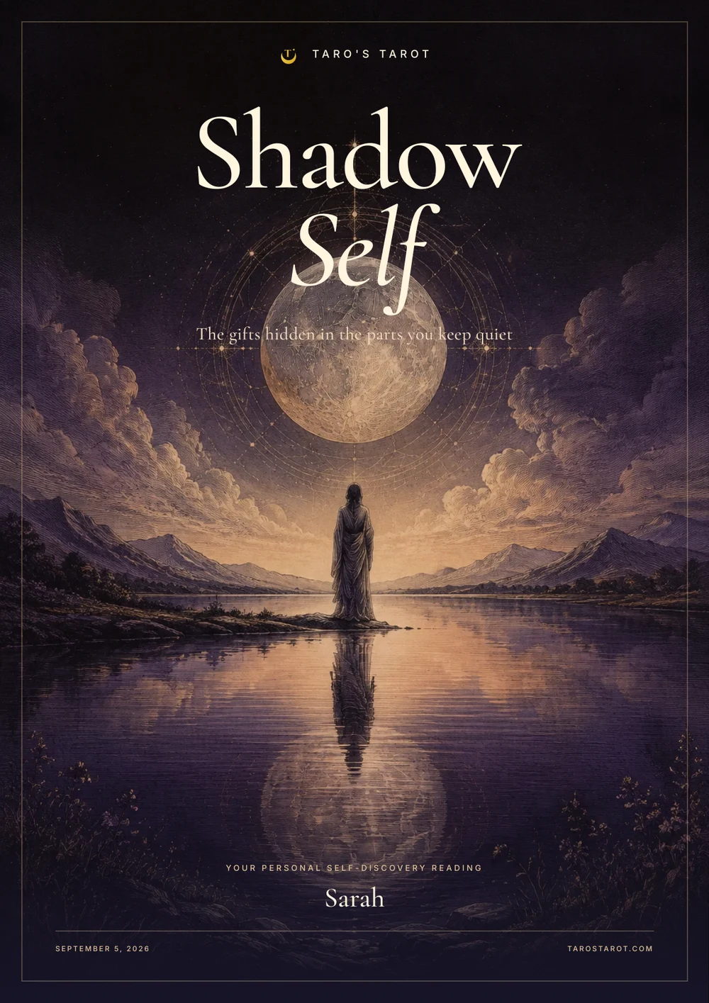 Shadow Self Discovery Report sample cover page
