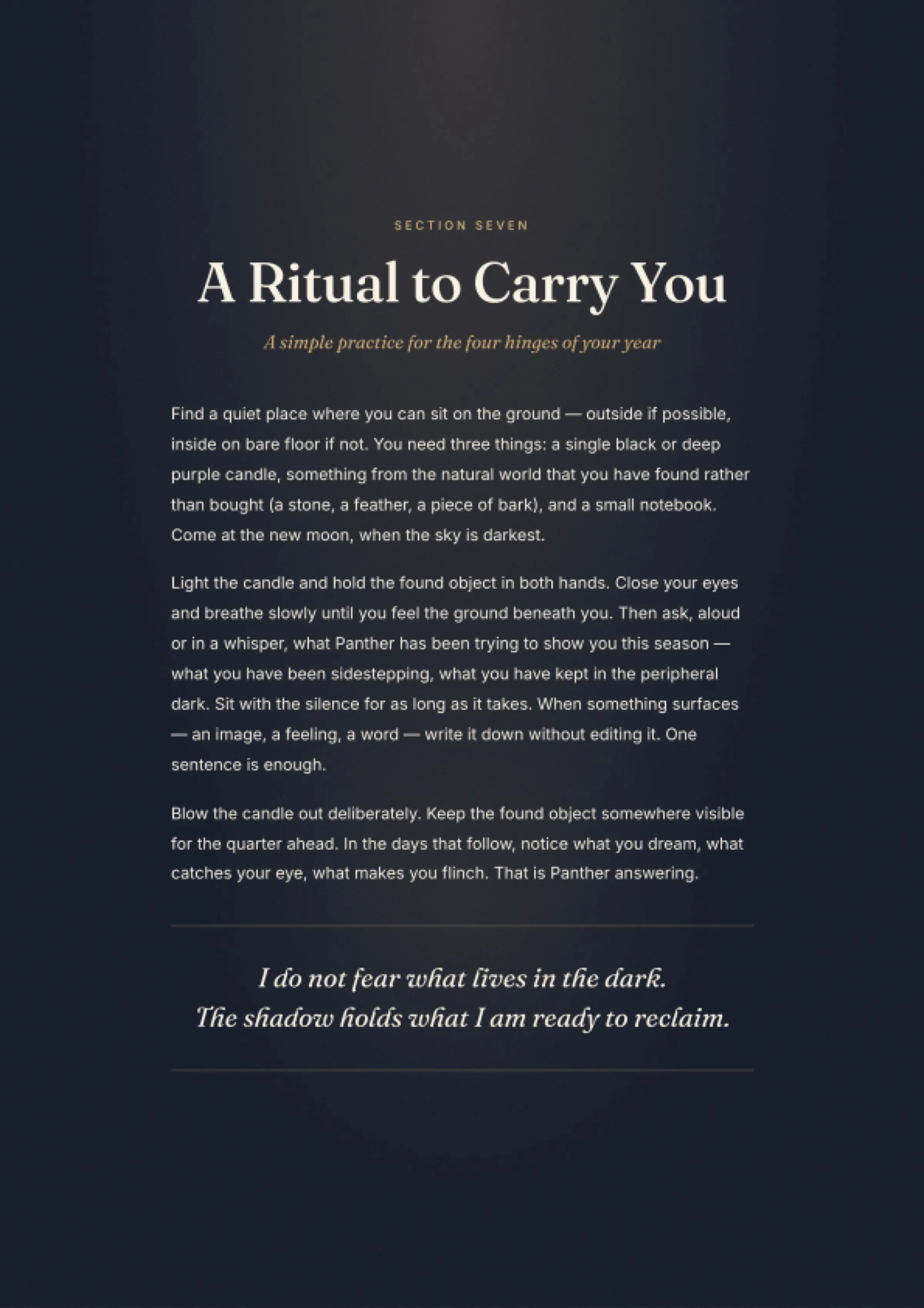 Spirit Animal Year Ahead sample inside page
