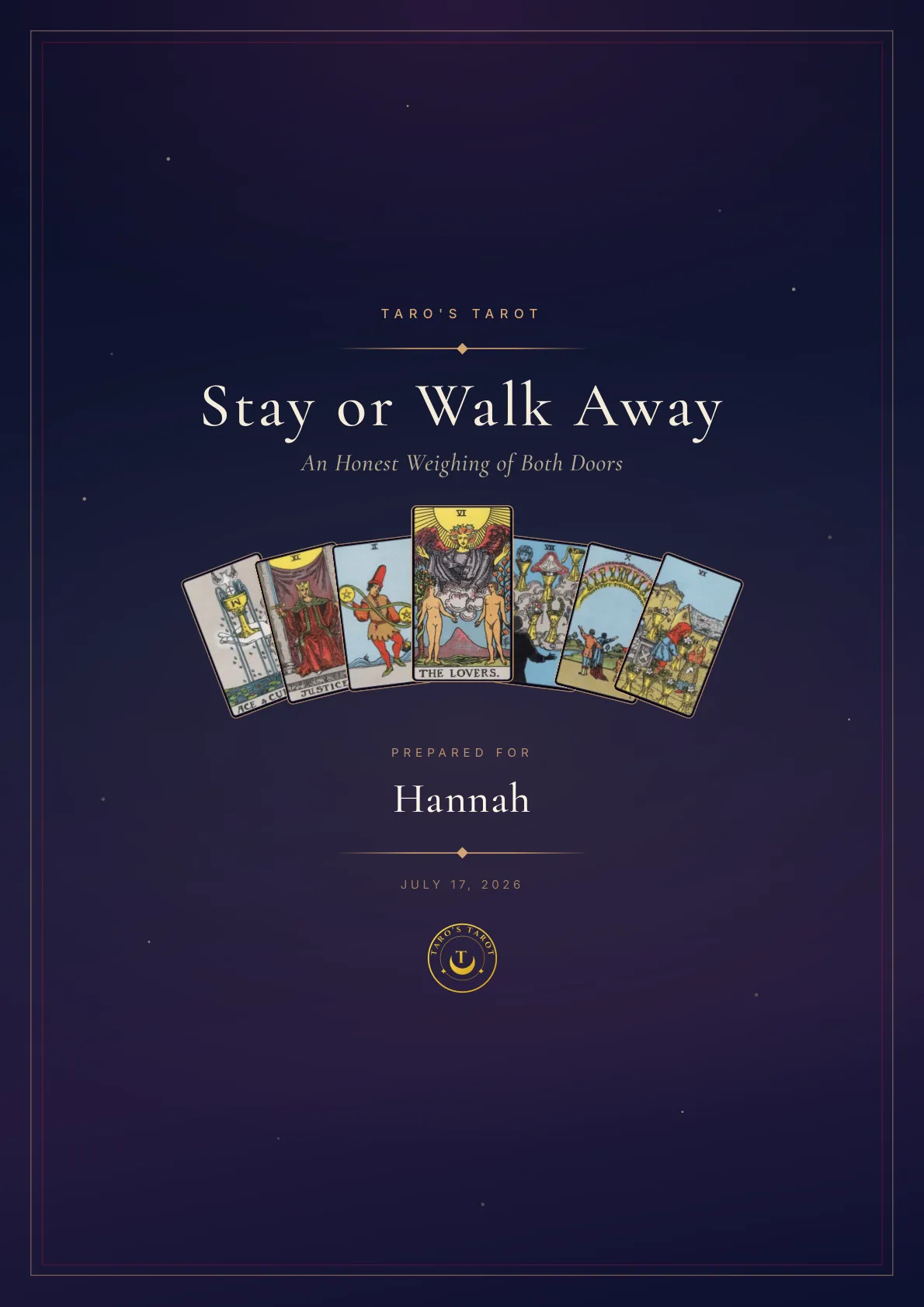 Stay or Walk Away Report cover