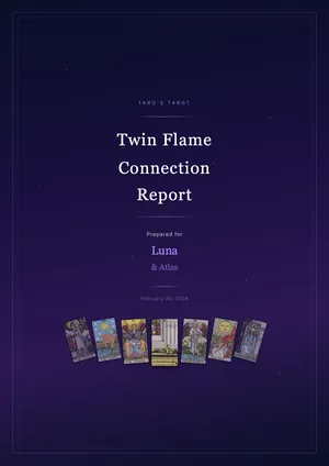 Twin flame report cover page